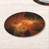 Morning Magic Abstract Art Ronde Kartonnen Onderzetter (Gebogen)