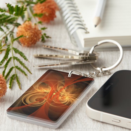 Morning Magic Abstract Art Sleutelhanger (Voorkant Rechts)