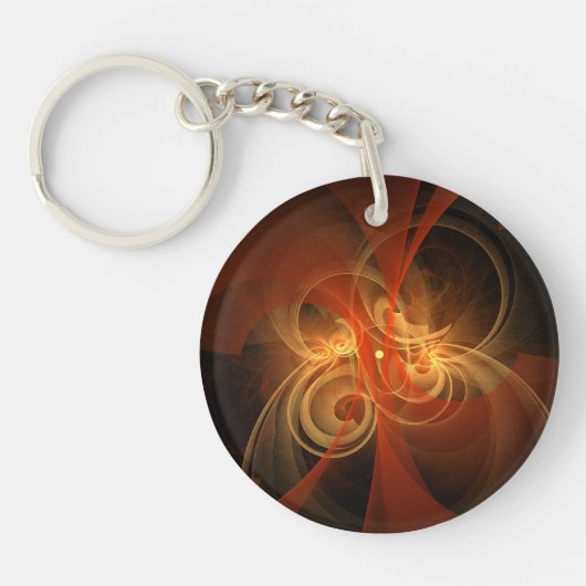 Morning Magic Abstract Art Sleutelhanger (Voorkant)