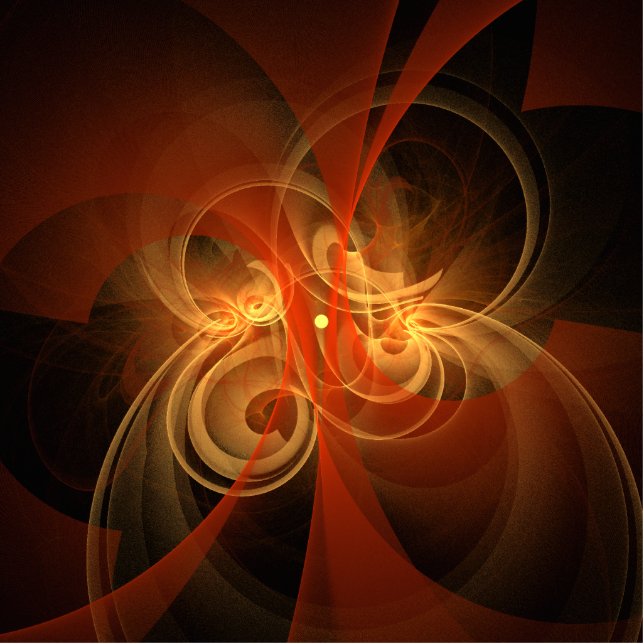 Morning Magic Abstract Art Staand Fotobeeldje (Voorkant)