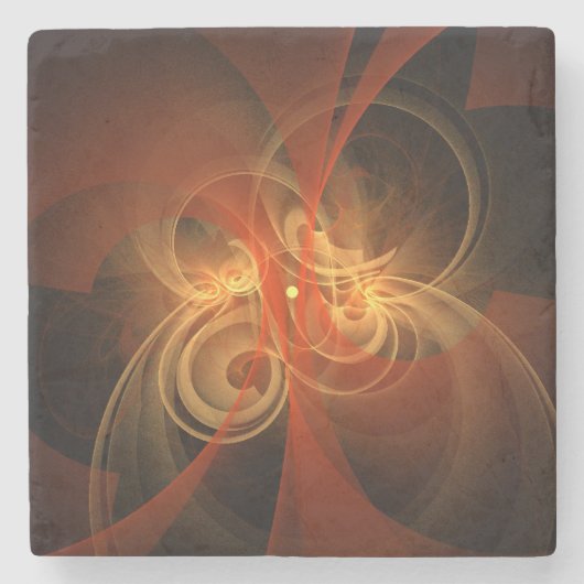 Morning Magic Abstract Art Stenen Onderzetter (Voorkant)
