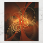 Morning Magic Abstract Art Wijn Etiket (Enkel label)
