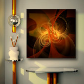 Morning Magic Abstract Art Wrapped Canvas Print