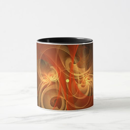 Morning Magic Abstract Coffee Mok (Midden)