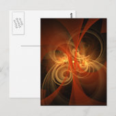 Morning Magic Moderne Abstracte Licht Energie Kuns Briefkaart (Voorkant / Achterkant)