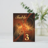 Morning Magic Table Number Briefkaart (Staand voorkant)