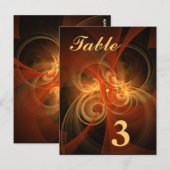 Morning Magic Table Number Briefkaart (Voorkant / Achterkant)