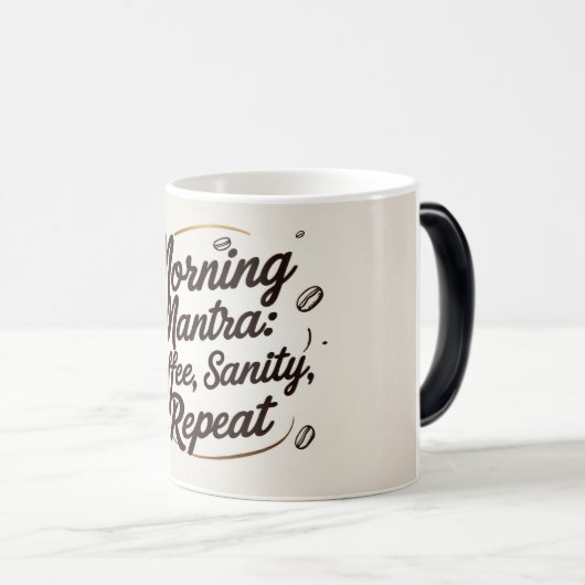 Morning Mantra Magische Mok (Voorkant rechts)