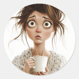 Morning Mayhem Ronde Sticker