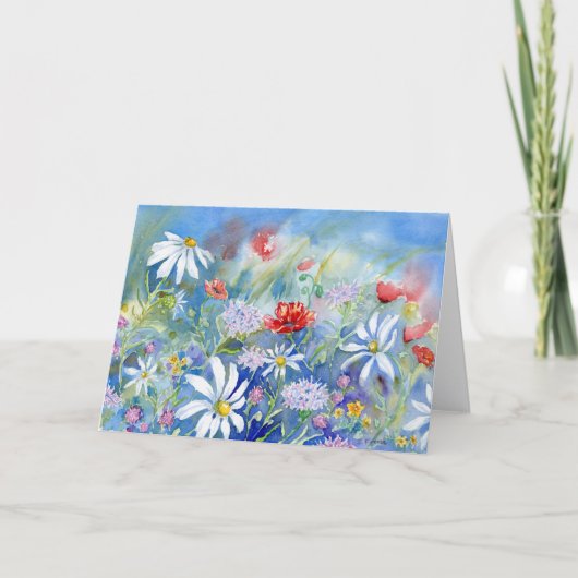 Morning Meadow Blank Notecard Bedankkaart (Voorkant)