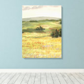 Morning Meadow Canvas Afdruk (Insitu (Houten vloer))
