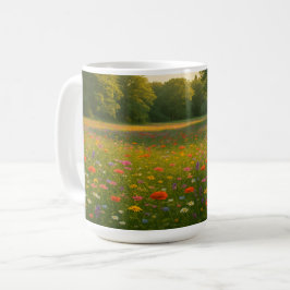Morning Meadow: Symfonie van de wilde bloemen Koffiemok
