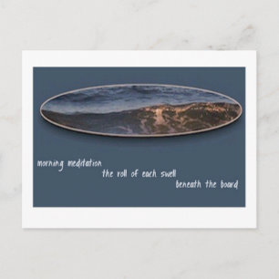 Morning Meditation Haiku Briefkaart