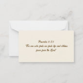 Morning Mercies Notitiekaartje (Achterkant)