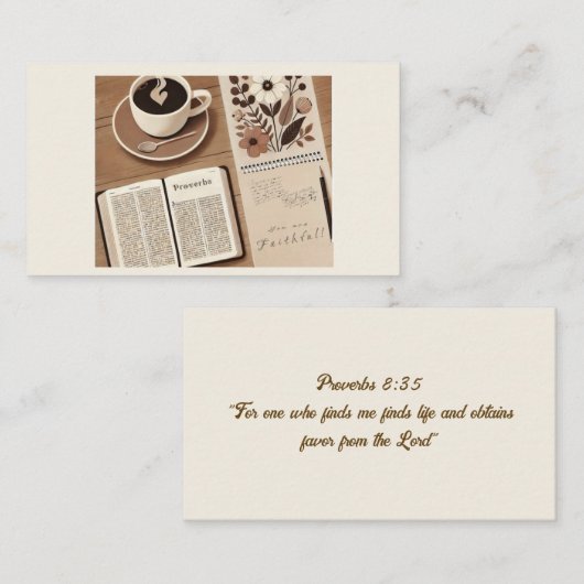 Morning Mercies Notitiekaartje (Voorkant / Achterkant)