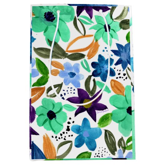 Morning Mint medium geschenktas Cadeauzakje (Voorkant)