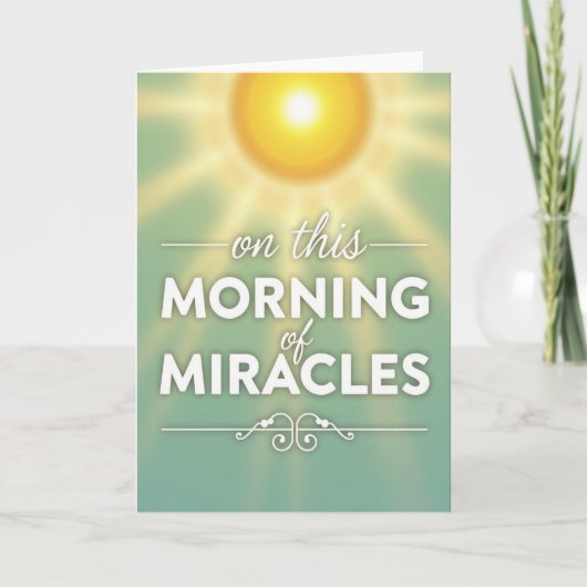 Morning Miracles Hopeful Glow Card Kaart (Voorkant)