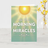 Morning Miracles Hopeful Glow Card Kaart (Gele Bloem)