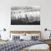 Morning Mist aan de bergkant Canvas Afdruk (Insitu (Slaapkamer))