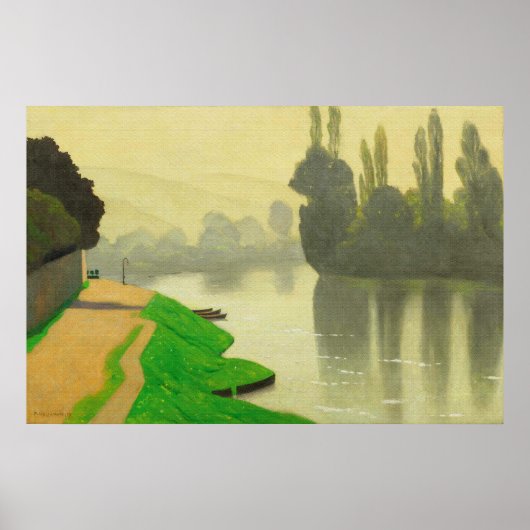 Morning Mist bij Andelys - Felix Vallotton Poster (Voorkant)