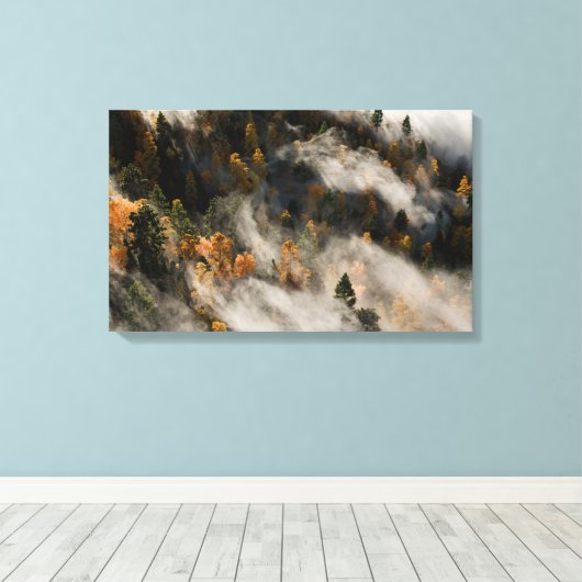 Morning Mist Canvas Afdruk (Insitu (Houten vloer))