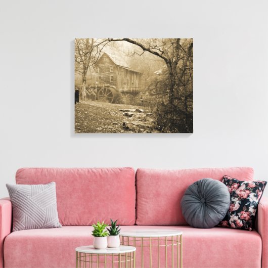 Morning Mist Canvas Afdruk (Insitu (Woonkamer))