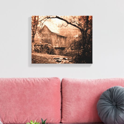 Morning Mist Canvas Afdruk (Insitu (Woonkamer))