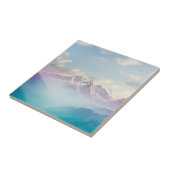 Morning Mist in een Alpenvallei Tegeltje (Zijkant)