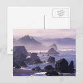 Morning mist langs de kust van Oregon bij Nesika, Briefkaart (Voorkant / Achterkant)