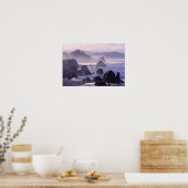Morning mist langs de kust van Oregon bij Nesika, Poster (Keuken)