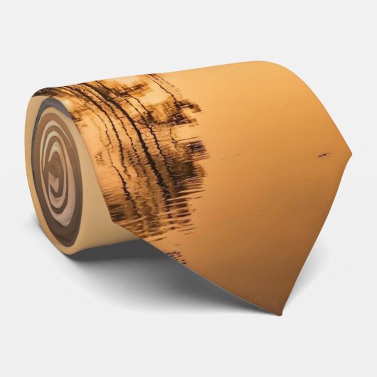 Morning Mist op de rivier in de Pines Stropdas (Opgerold)