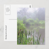 Morning Mist op Pond Briefkaart (Voorkant / Achterkant)