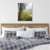 Morning Mist op Rhododendron Canvas Afdruk (Insitu (Slaapkamer))