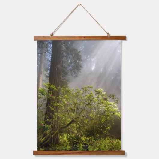 Morning Mist op Rhododendron Hangend Wandkleed (Voorkant)