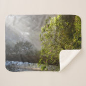 Morning Mist op Rhododendron Sherpa Deken (Voorkant (horizontaal))