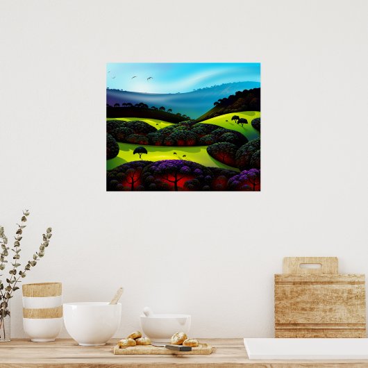 Morning Mist Poster (Keuken)