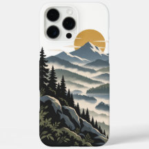 Morning Mist Ridge | Moderne Natuur Hoesje