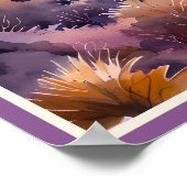 Morning Mist Smokey Mountains Waterverf Poster (Hoek)