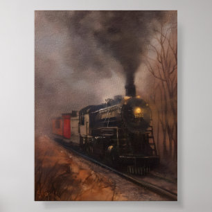 Morning Mist Soo Line 1003 Poster