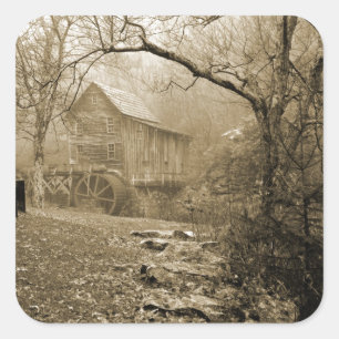 Morning Mist Vierkante Sticker