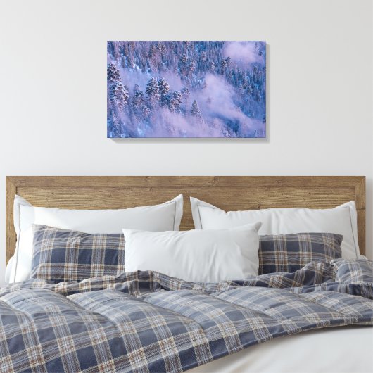 Morning Mist (Winter) Canvas Afdruk (Insitu (Slaapkamer))