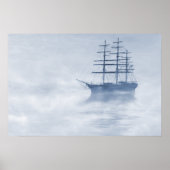 Morning Mists Cyanotype Poster (Voorkant)