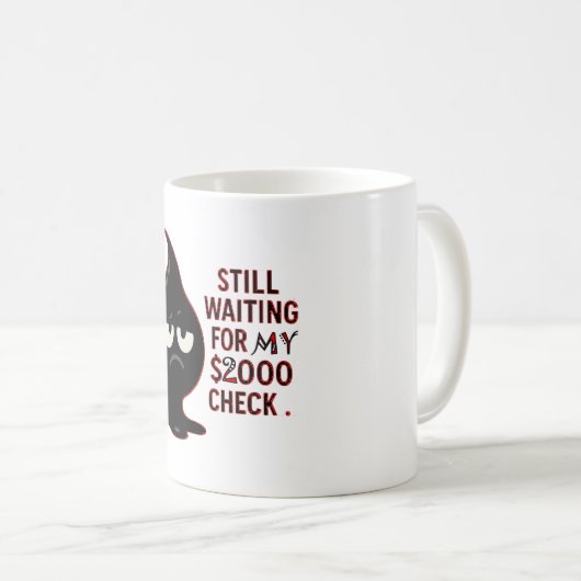 Morning Mood: Coffee First, Salary Later Koffiemok (Voorkant rechts)