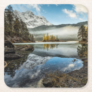 Morning Mood Meer van Eibsee Kartonnen Onderzetters