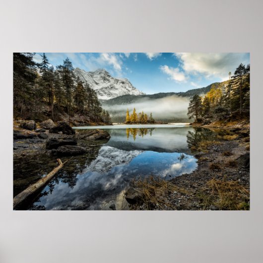 Morning Mood | Meer van Eibsee Poster (Voorkant)