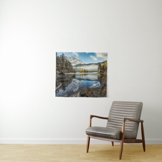 Morning Mood | Meer van Eibsee Wandkleed (In Situ (horizontaal))