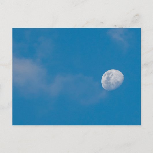 Morning Moon | Zambia, Afrika Briefkaart (Voorkant)