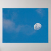 Morning Moon | Zambia, Afrika Poster (Voorkant)