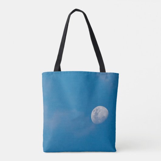 Morning Moon | Zambia, Afrika Tote Bag (Achterkant)