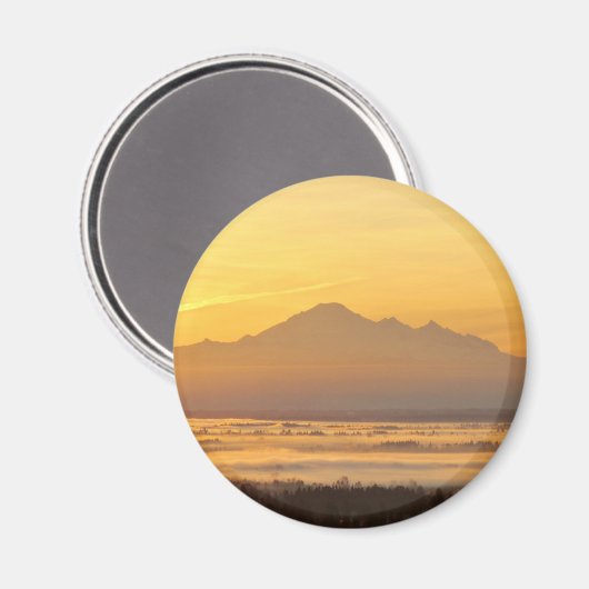 Morning Mountain Magic Magneet (Voorkant / Achterkant)